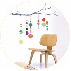 Wall Sticker - Branch with strings of pearls